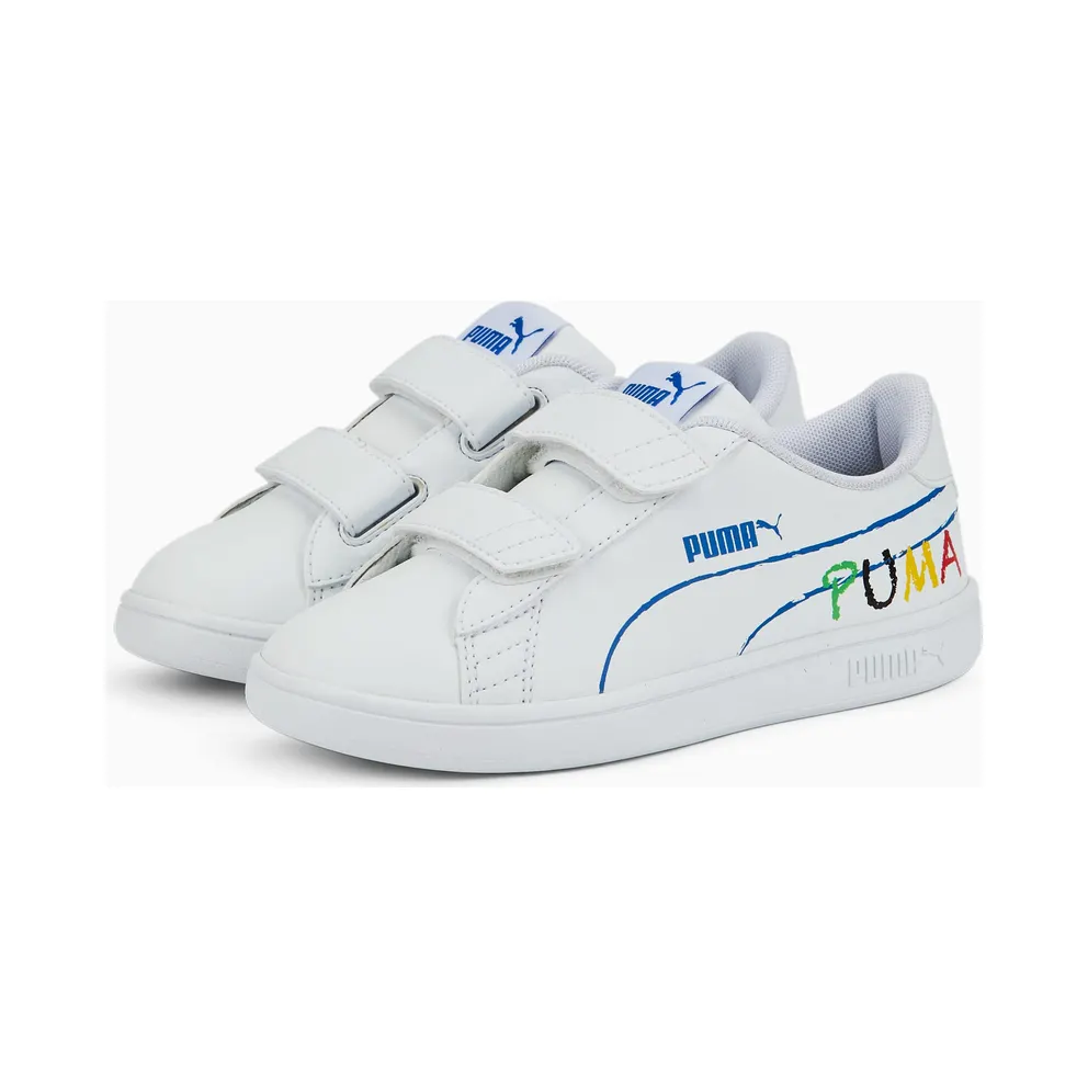 Puma Smash v2 Home School Black/Blue/Green (38620002)
