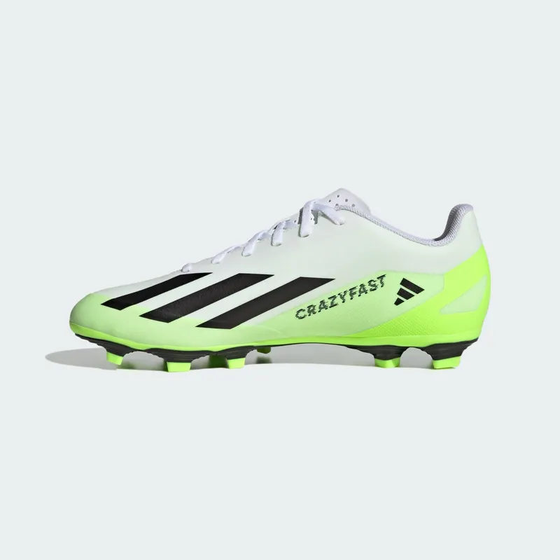 adidas X Crazyfast.4 FG Cloud White Core Black Lucid Lemon (HQ4535)
