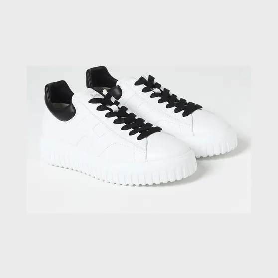 Hogan H-Stripes Leather Sneakers White (HXM6450FC60LE90001)
