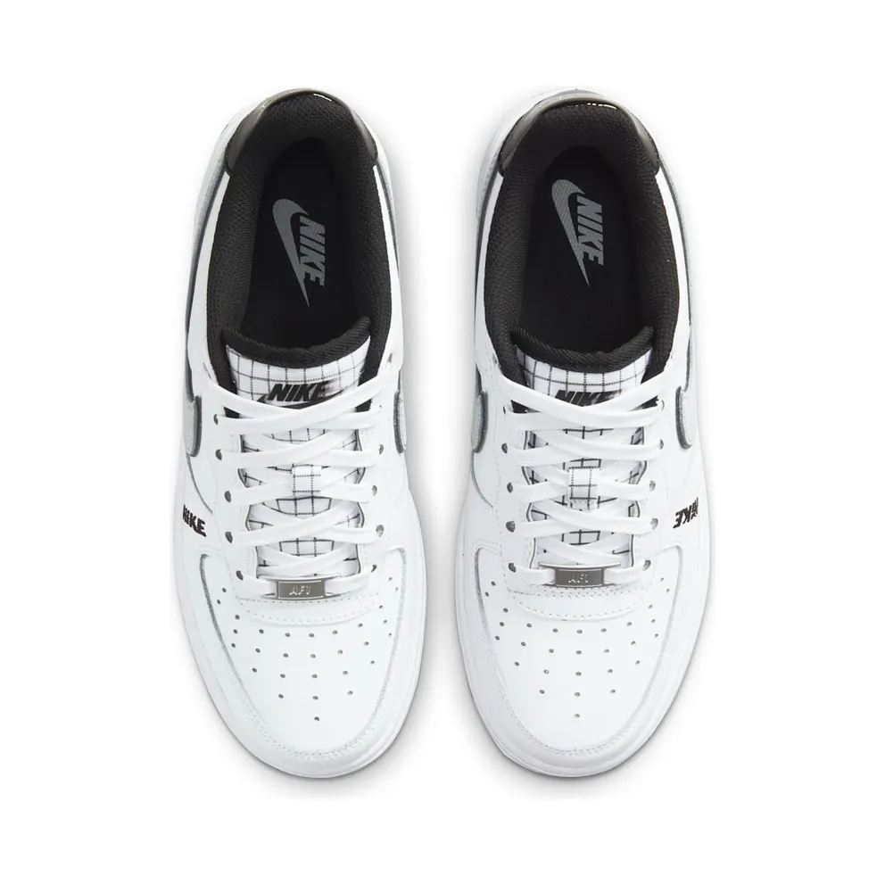 Nike Air Force 1 Low LV8 White Wolf Grey Black (GS) (DO3809-101)