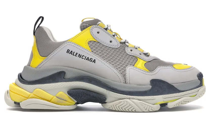 Balenciaga Triple S Grey Yellow Black