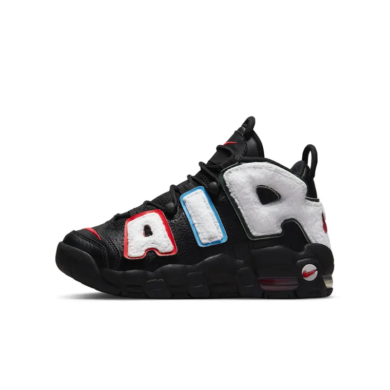 Nike Air More Uptempo “Black / White / Pro Green / University Red” (DQ7780-001)