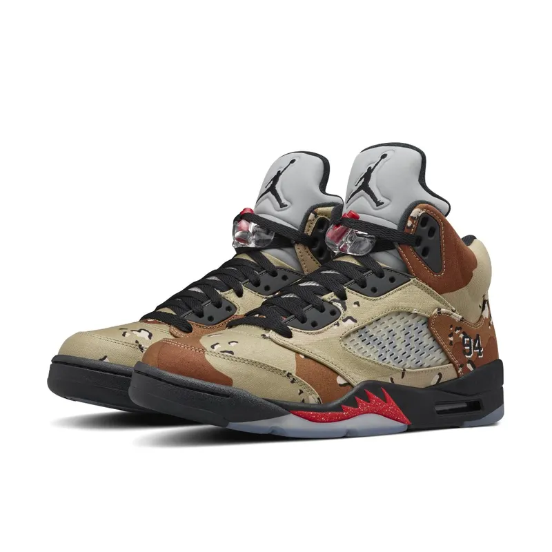 Air Jordan x Supreme Nike AJ V 5 Retro Desert Camo (824371-201)