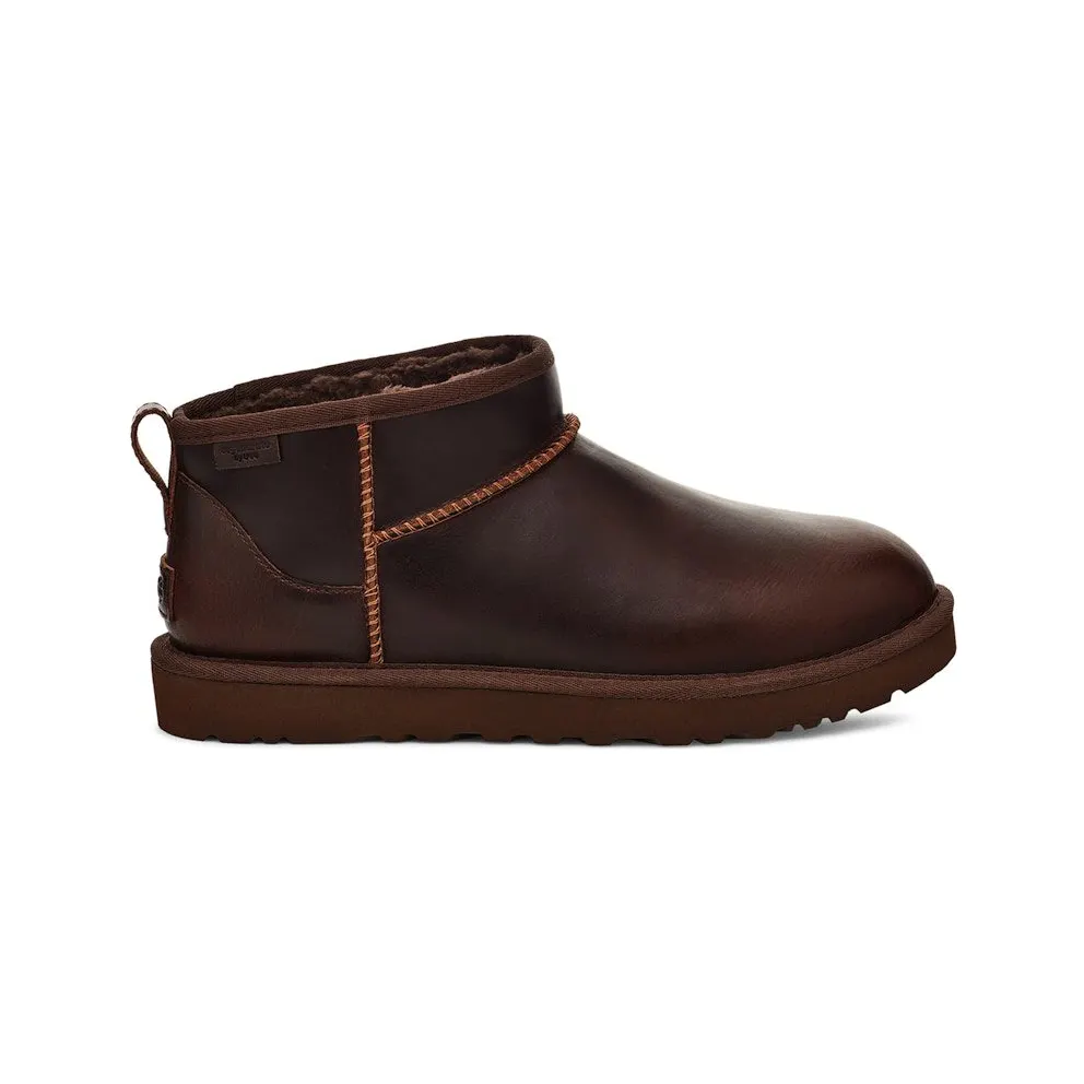 UGG Classic Ultra Mini LTHR Regen Boot Ironwood (1158191-IWD)
