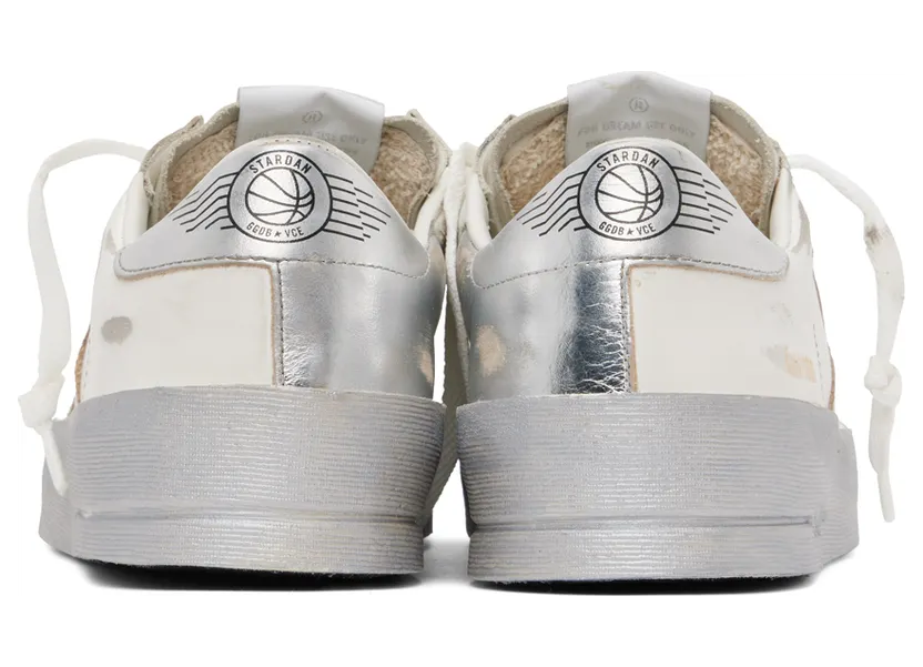 Golden Goose White & Silver Stardan Sneakers (GMF00128.F002187.80185) (2)