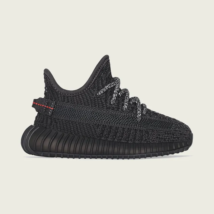 Adidas Yeezy Boost 350 V2 Infant ‘Black Non-Reflective’ Black/Black/Black (FU9011)