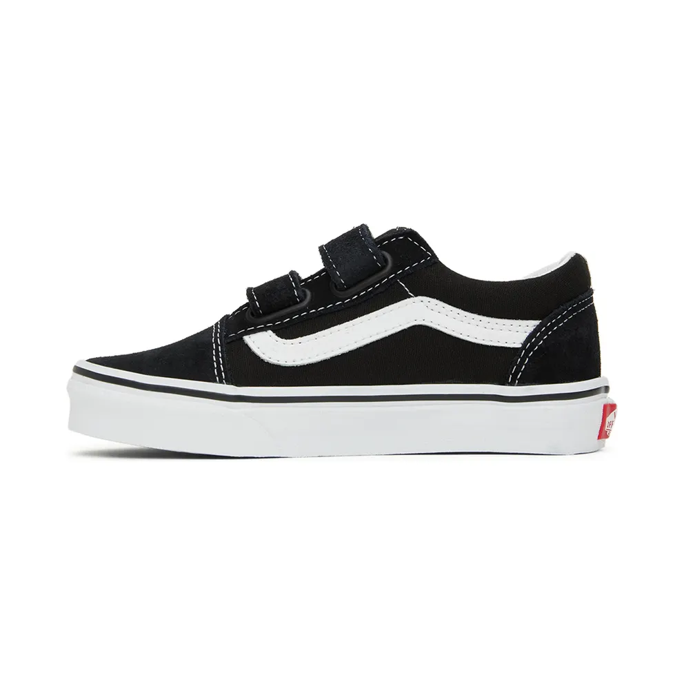 Vans Kids Black Old Skool V Little Kids (VN000VHE6BT1)