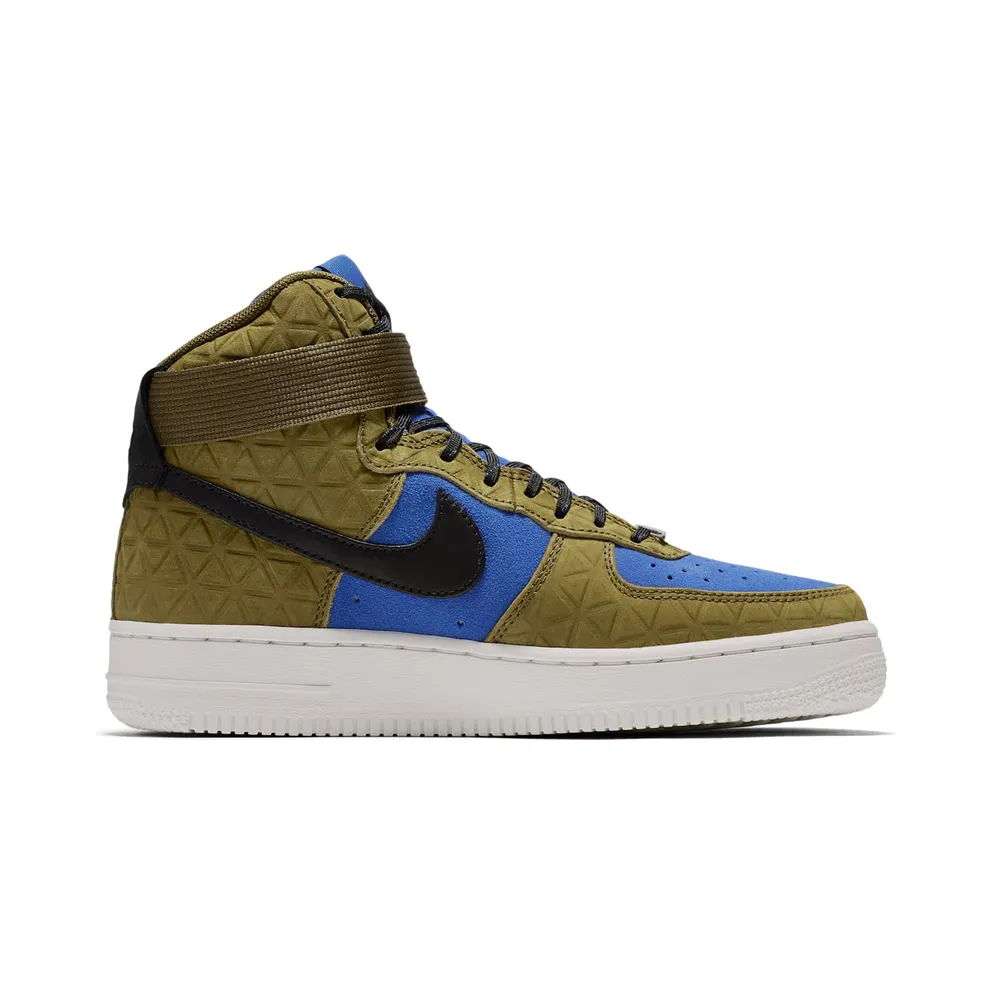 Nike Air Force 1 Hi Premium Suede Olive Flak/Black-Midnight Turquoise (W)