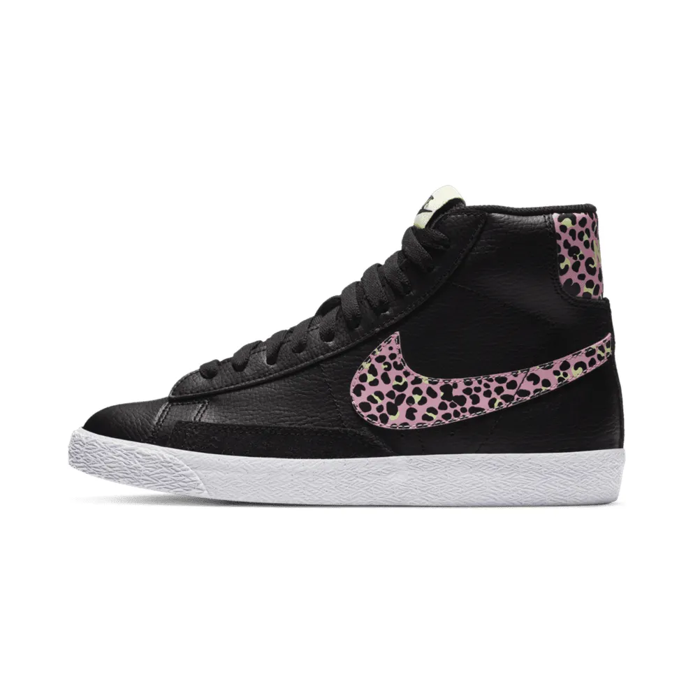 Nike Blazer Mid Black Pink Cheetah (GS) Black/Barely Volt-White-Pink Rise (DA4674-001)