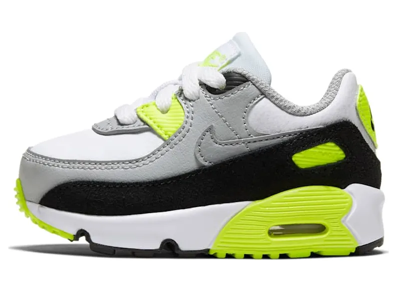 Nike Air Max 90 TD ‘Volt’ “White / Light Smoke Grey / Volt / Particle Grey” (CD6868-101)