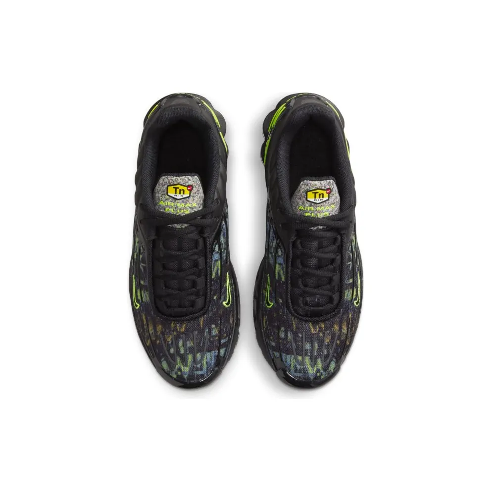 Nike Air Max Plus 3 “Black / Brigade Blue / Hazel Rush / Volt” (DN8017-001)