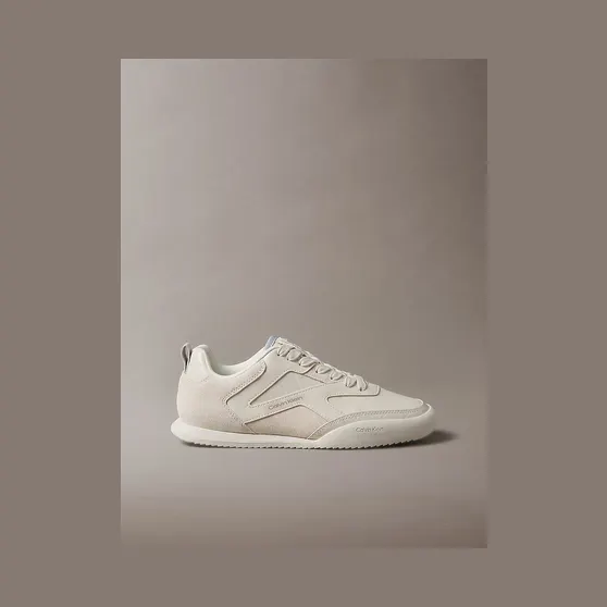 Calvin Klein Ck Kayla – Croc-Effect Runner “DK ECRU” (HW0HW03244ACG)