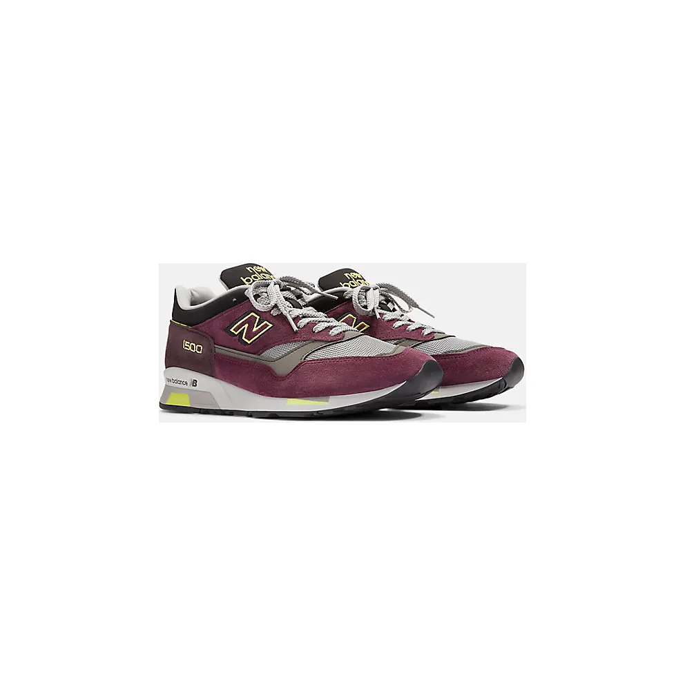 New Balance 1500 MiUK Plum Wine Neon Yellow (U1500PUL)