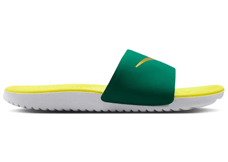 Nike Kawa Slide Malachite Sonic Yellow Metallic Gold (FJ8812-301)