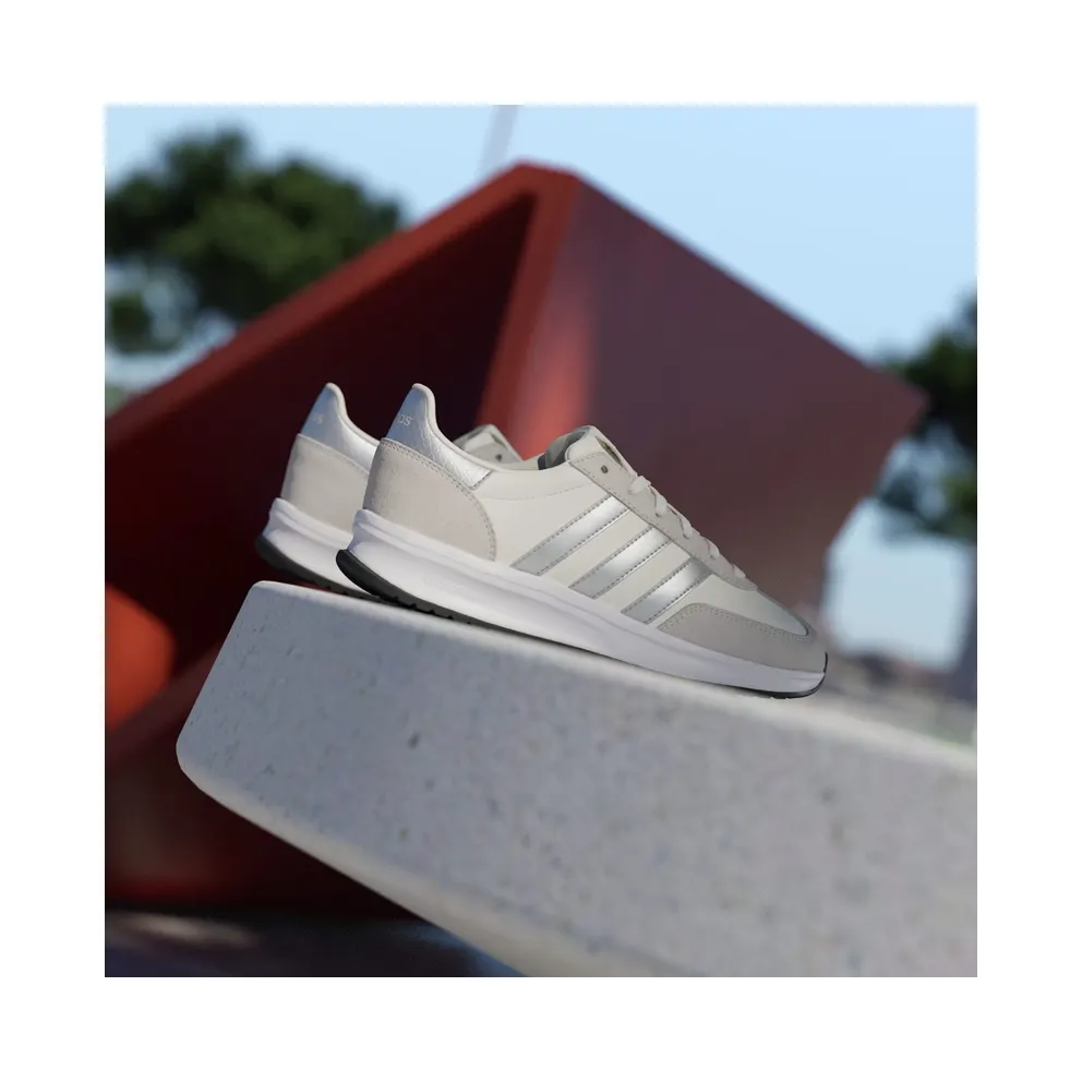 adidas Run 70s 2.0 White Silver Metallic Off White (JR8667)