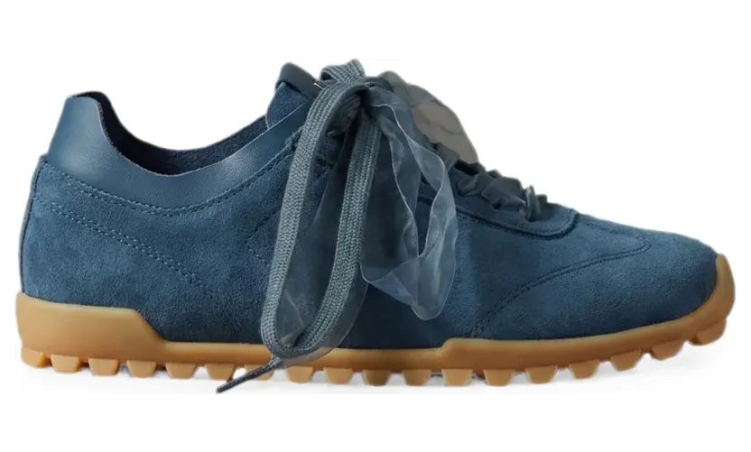 Calvin Klein Suède sneakers met lint – Blauw (HW0HW03150CJY)