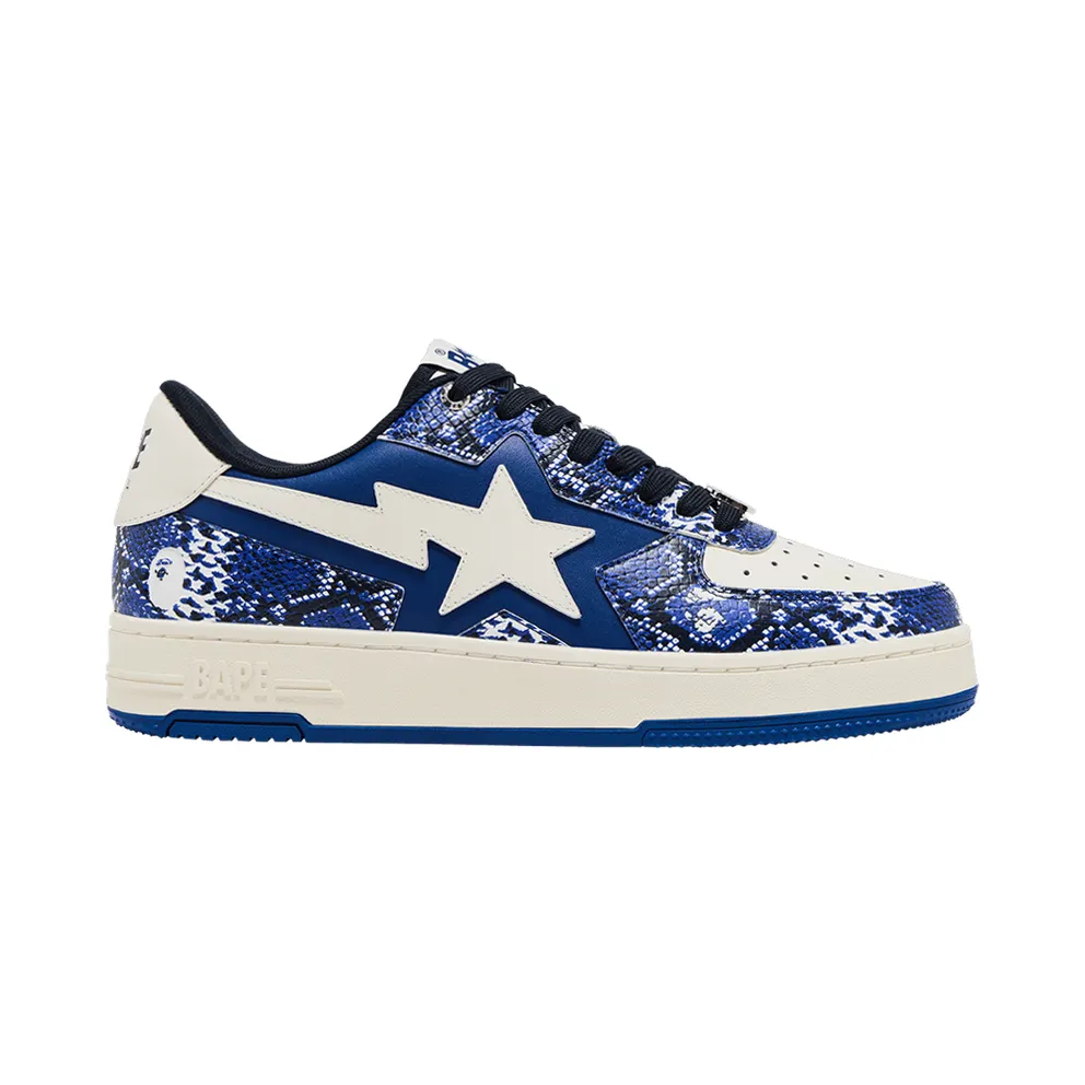 Bape A BATHING APE® Tape Sta mit Schlangenleder-Effekt – Blue (1K70191329BLX)