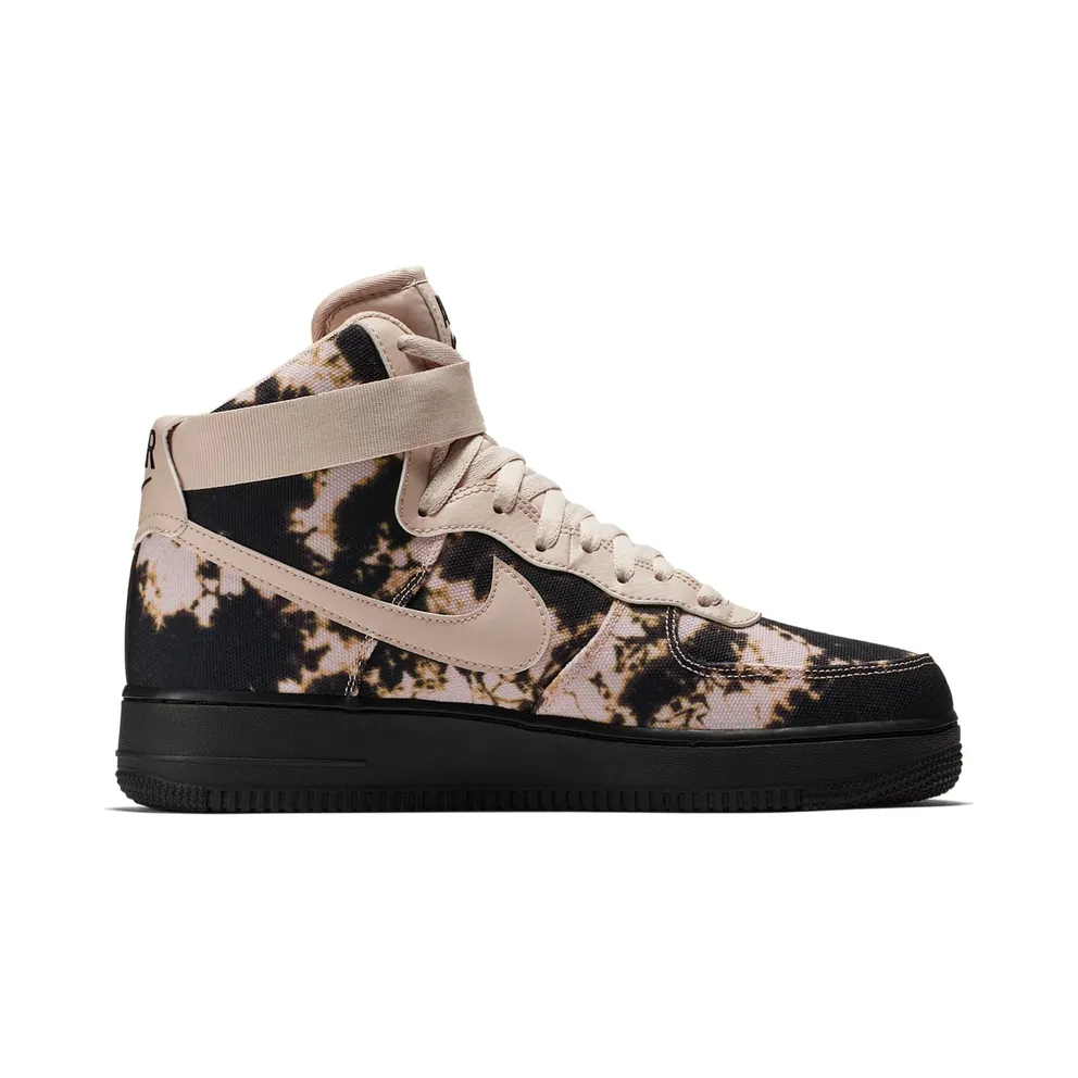 Nike Air Force 1 High Acid Wash Print Black/Particle Beige-Particle Beige (AR1954-001)