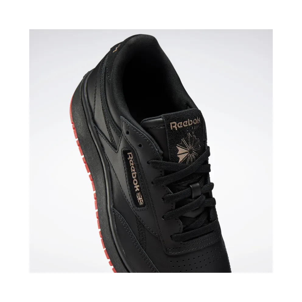 Reebok Cardi Coated Club C Double Shoes Core Black / Vector Red / Rose Gold