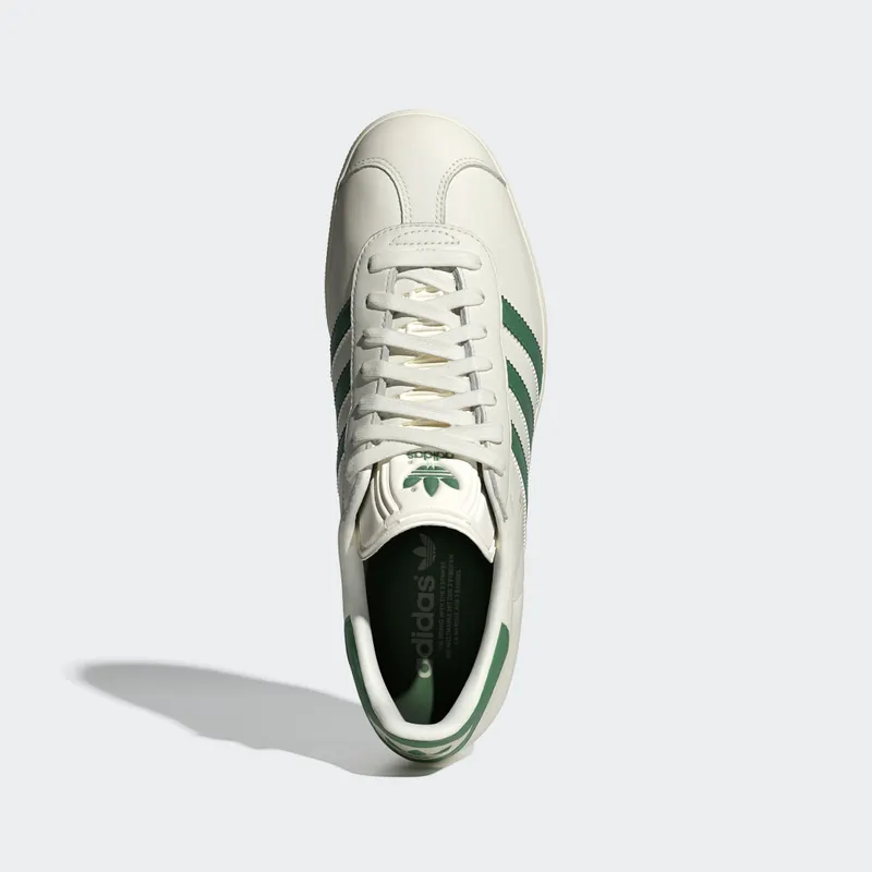 adidas Gazelle Shoes Off White / Preloved Green / Collegiate Green (IG1635)