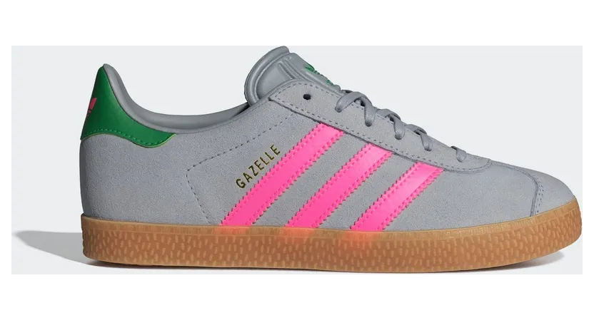 Adidas Gazelle Halo Silver / Lucid Pink / Green (IH6467)