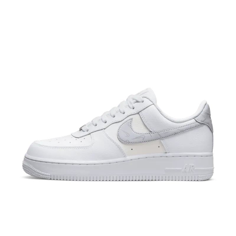Nike Air Force 1 ’07 Mini Swooshes White Sail Metallic Silver Pure Platinum (W) (DV2237-100)