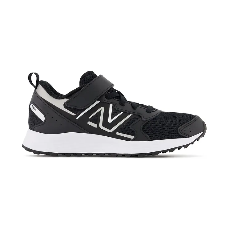 New Balance Fresh Foam 650 Bungee Lace Black Metallic Silver White (YT650BK1)