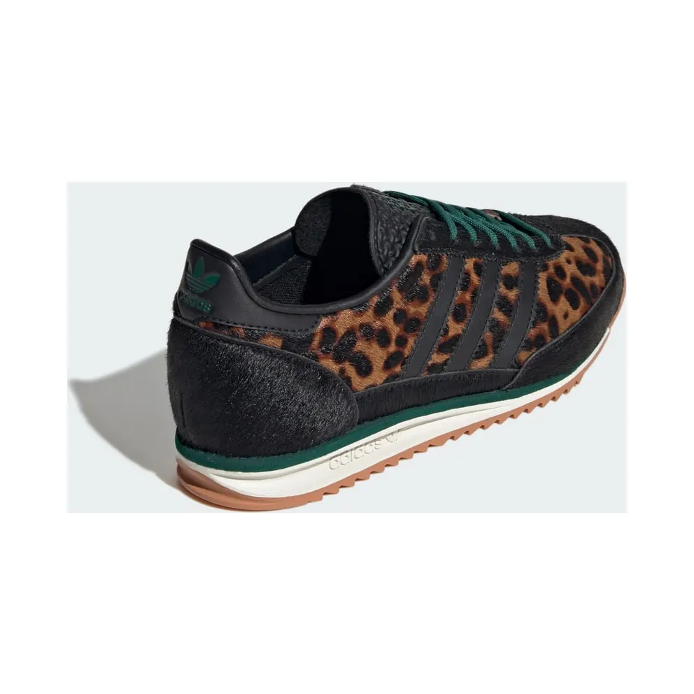 Adidas SL 72 OG Core Black / Off White / Collegiate Green “Leopard” (JI0187)