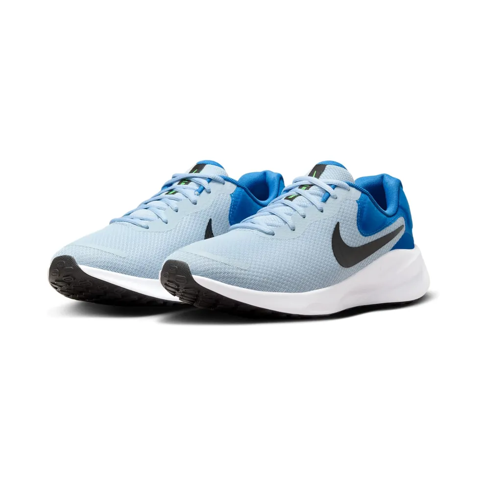 Nike Revolution 7 Light Armory Blue Star Blue Green Strike Black (FB2207-402)