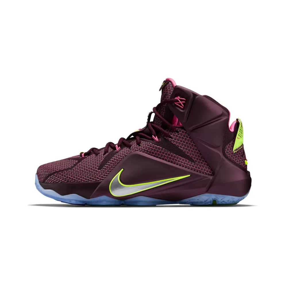 Nike LeBron 12 Double Helix Merlot/Volt/Pink Pow (684593-607)