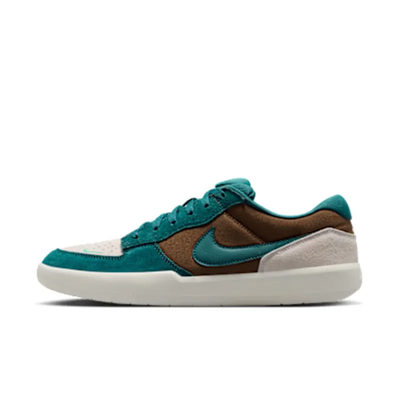 Nike SB Force 58 Skate “Mosswood Brown / Light Orewood Brown / Sail / Geode Teal” (IQ8398-201)