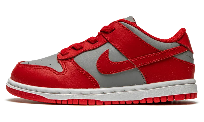 Nike Dunk Low UNLV (TD) (2021) – “Medium Grey / Varsity Red White” (CW1589-002)