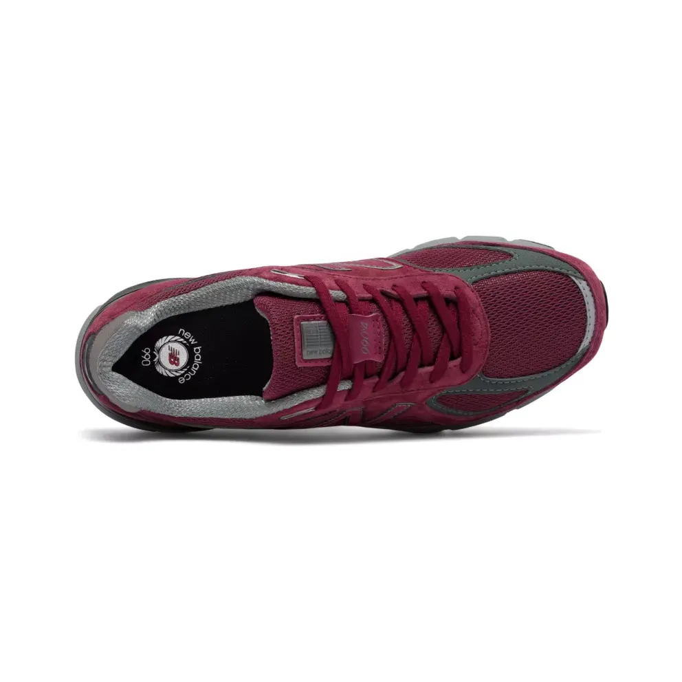 New Balance 990v4 Burgundy Burgundy/Grey (M990BU4)