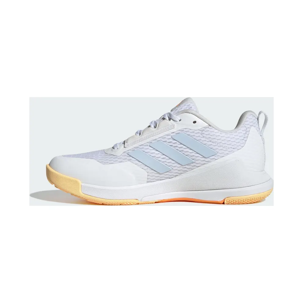 Adidas Novaflight 2 Indoor Cloud White / Crystal Sky / Ice Tangerine (KI8520)