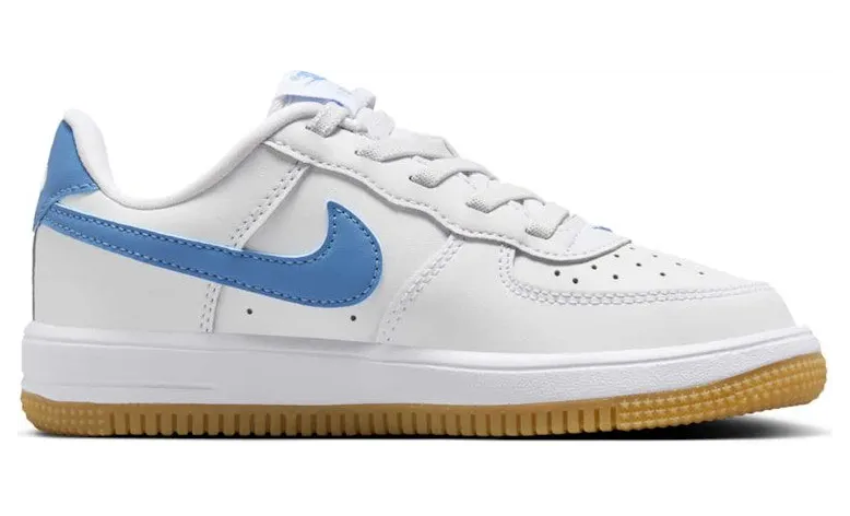 Nike Air Force 1 Low EasyOn White Gum Light Brown Blue Beyond (FN0237-115)