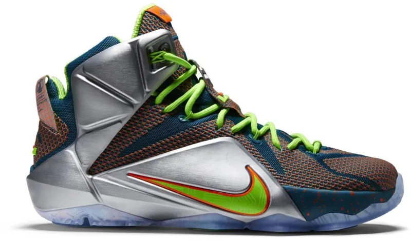 Nike LeBron 12 Trillion Dollar Man Reflective Blue/Total Crimson-Electric Green-Metallic Silver (705410-430)