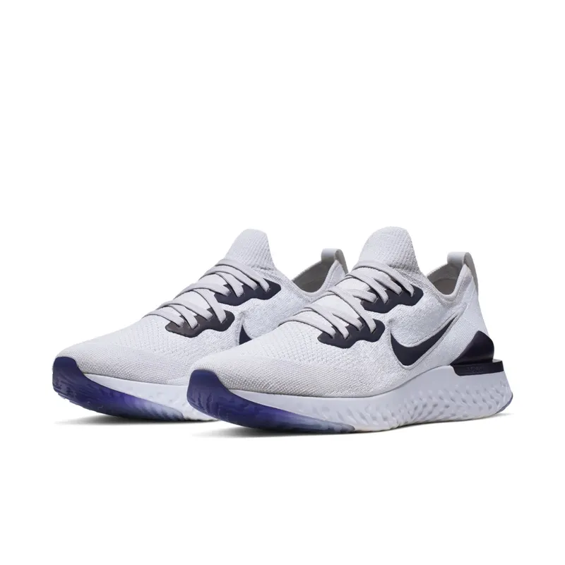 Nike Epic React Flyknit 2 Vast Grey Vast Grey/White/Court Purple (CK0836-001)
