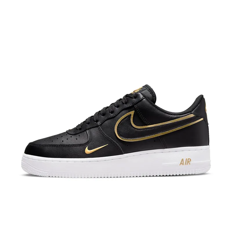 Nike Air Force 1 07 Black Metalic Gold (DA8481-001)