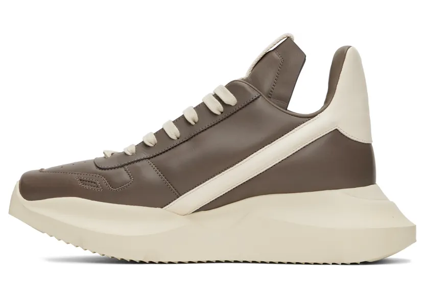 Rick Owens Gray & Off-White Geth Sneakers (RU02B2814 LCG) (3)