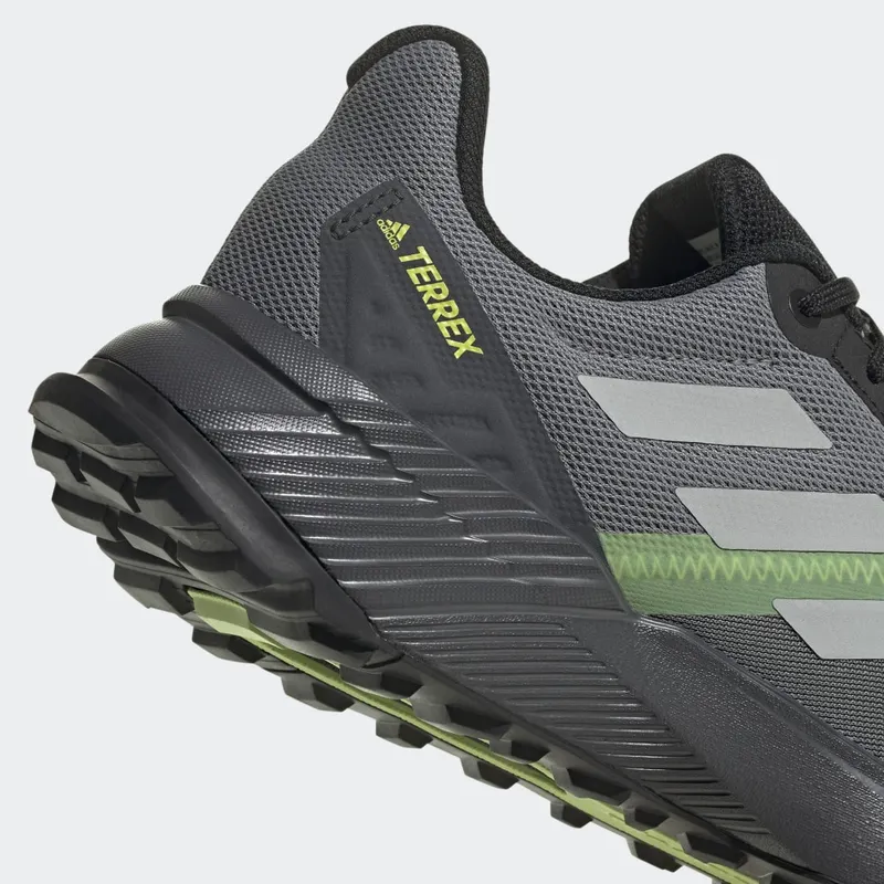 Adidas Terrex Soulstride RAIN.RDY Trail Running Grey Four / Grey Two / Pulse Lime (GZ9032)
