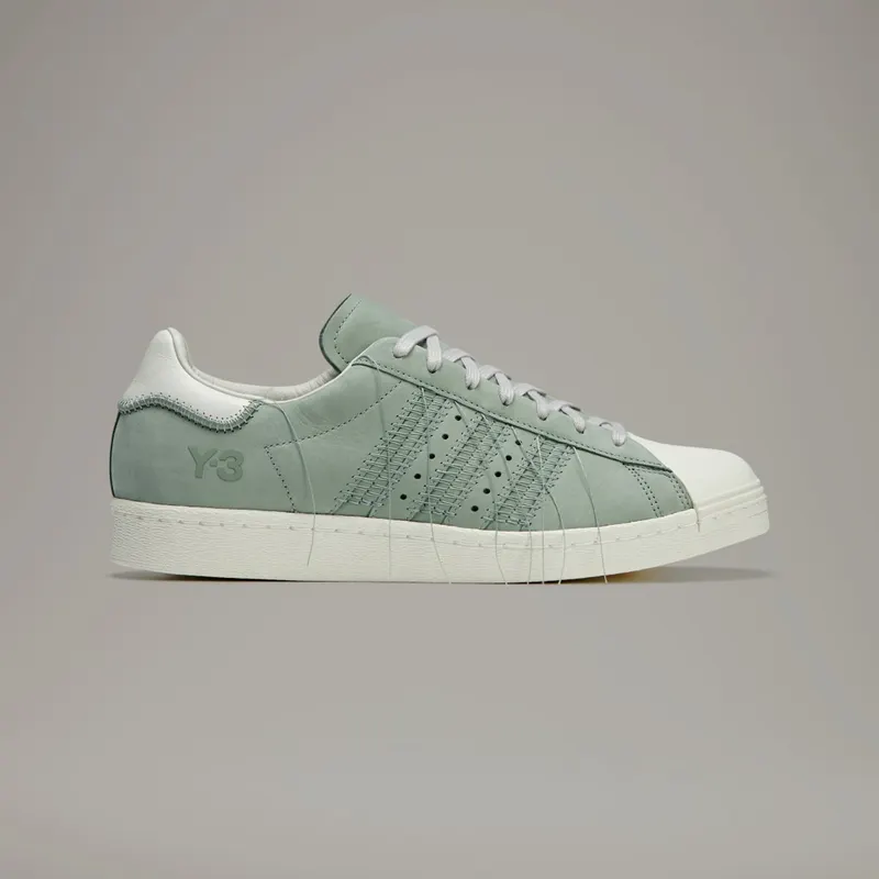 Adidas Y-3 Superstar Silver Green / Off White / Light Brown (IG0801)