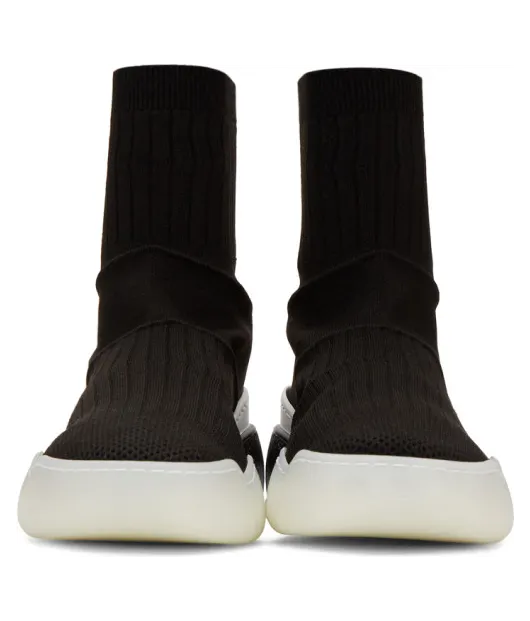 Stella McCartney Black Loop Sock Sneakers (531760 W1IW1) (2)