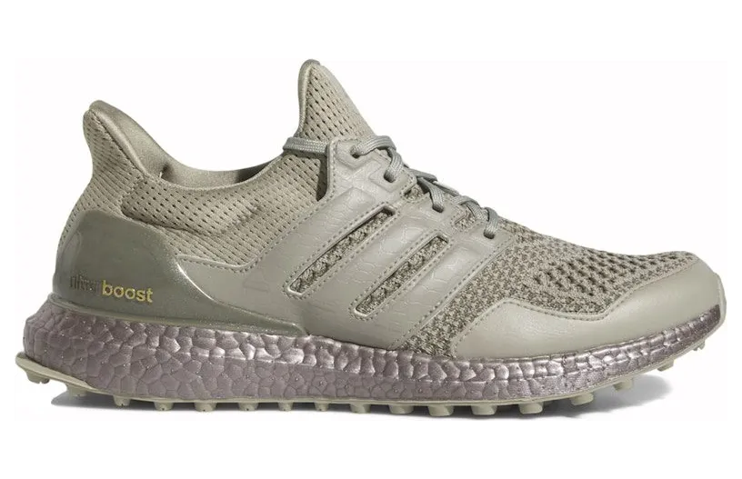 adidas Ultra Boost Spikeless Golf Silver Pebble Olive Strata (GV6920)