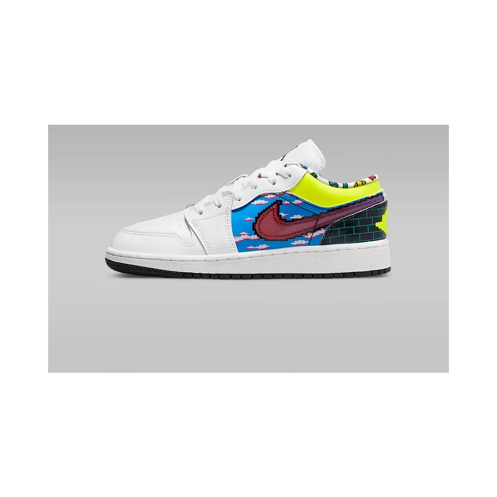 Nike Jordan Kids White Air Jordan 1 Big Kids (DM8969-114)