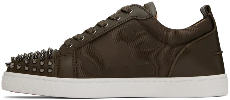 Christian Louboutin Khaki Louis Junior Spikes (3220820)