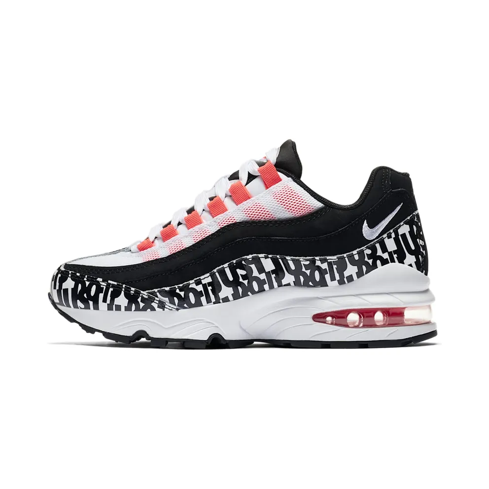 Nike Air Max 95 Print Black White Bright Crimson (GS)