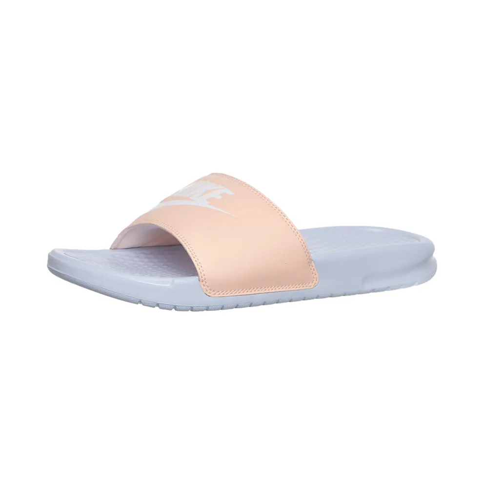 Nike Benassi JDI “Hydrogen Blue / Washed Coral / White” (343881-412)