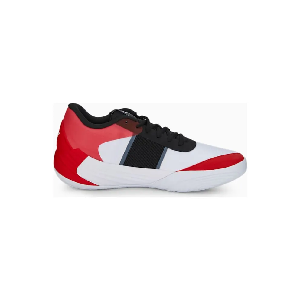 Puma Fusion Nitro Team Basketball Shoes White/Red (377035-02)