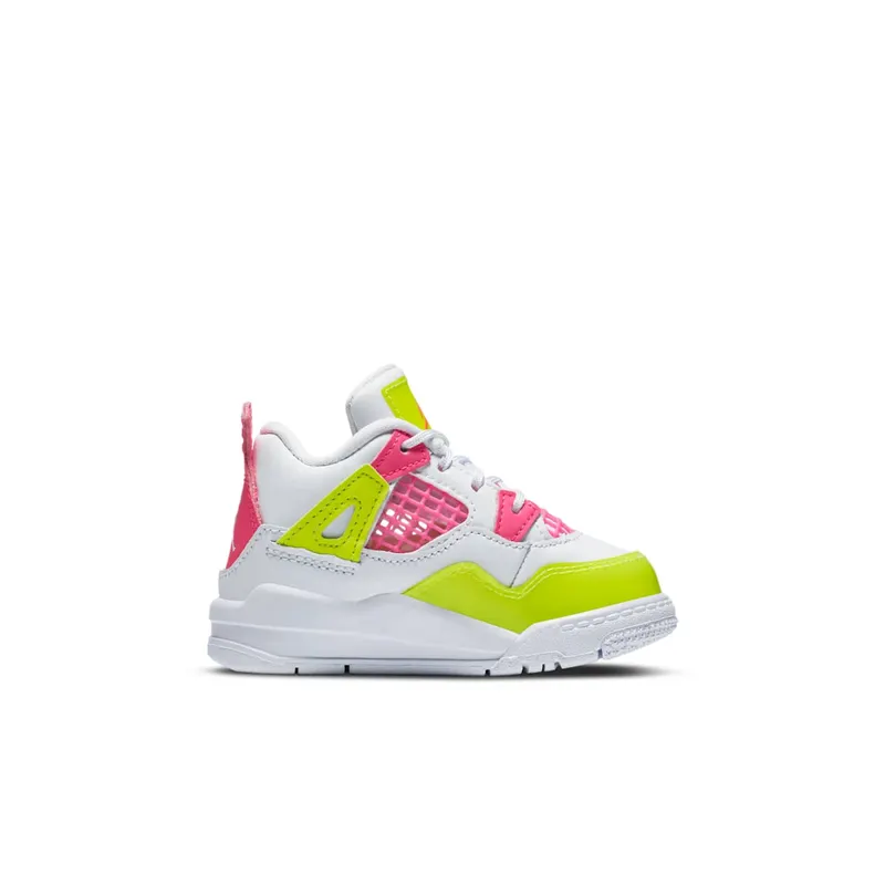 Jordan 4 Retro White Lemon Pink (TD) White/Lemon Venom-Pink Blast (CV7807-100)