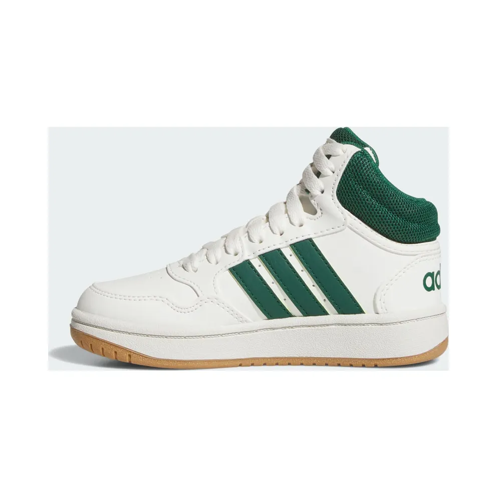adidas Hoops Mid Core White Collegiate Green Gum (JS4134)
